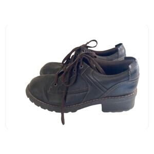 Hot Kiss Ashtyn Women's Shoes Size 10M Brown Chunky Y2K Lace Ups